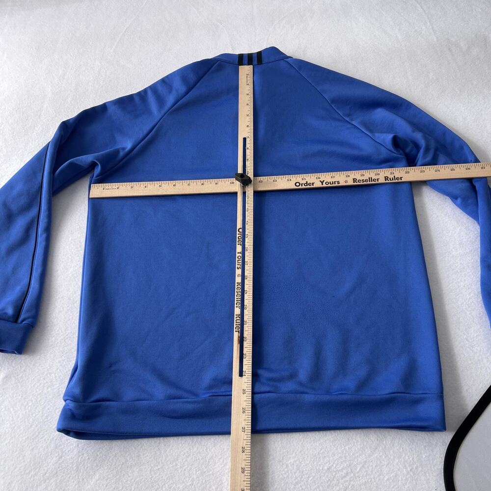 Adidas Golf Sweatshirt Mens Medium Blue Climalite 1/4 Zip Knit Fleece ANGC 1987 - Picture 7 of 12